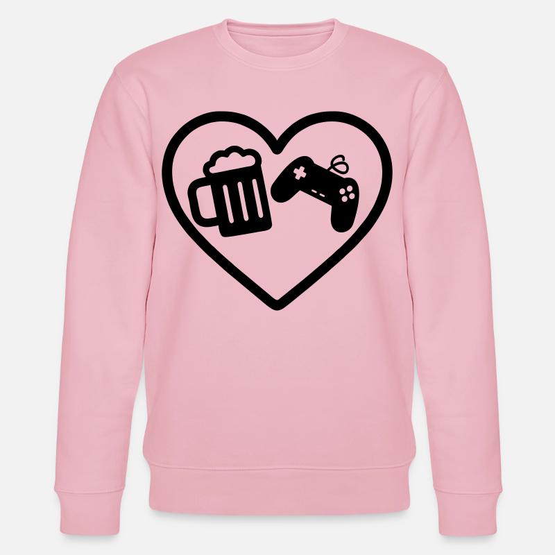 Heart Gaming Bier - Stanley/Stella Unisex Bio-Sweatshirt CHANGER  - Hellrosa