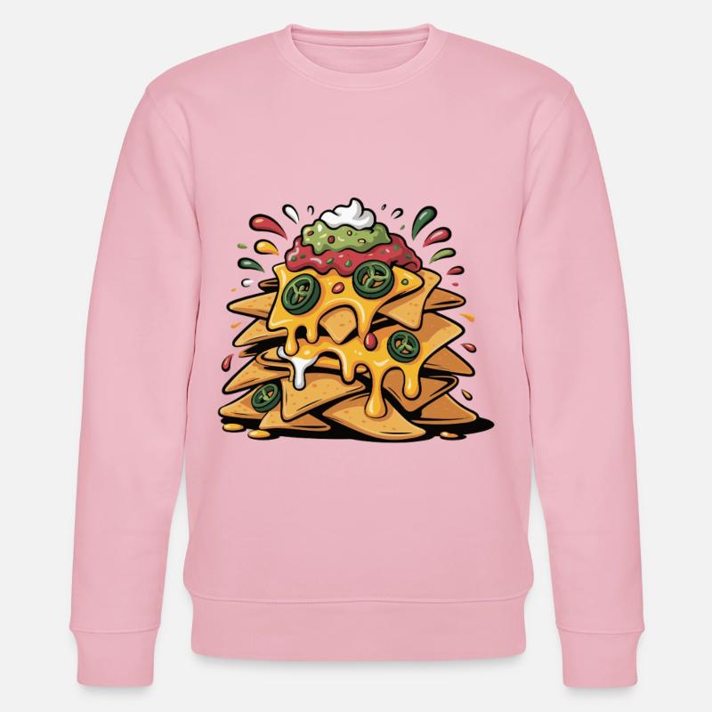 Explosion de la Tour Cheese Nacho - Sweat bio CHANGER Stanley/Stella Unisexe - rose pâle