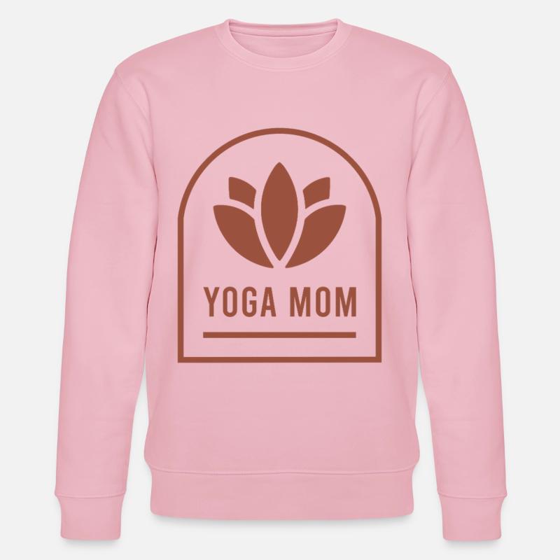 Yoga-Mama-Yogi-Mutter-Lotusblüte-Boho-Ästhetik - Stanley/Stella Unisex Bio-Sweatshirt CHANGER - Hellrosa