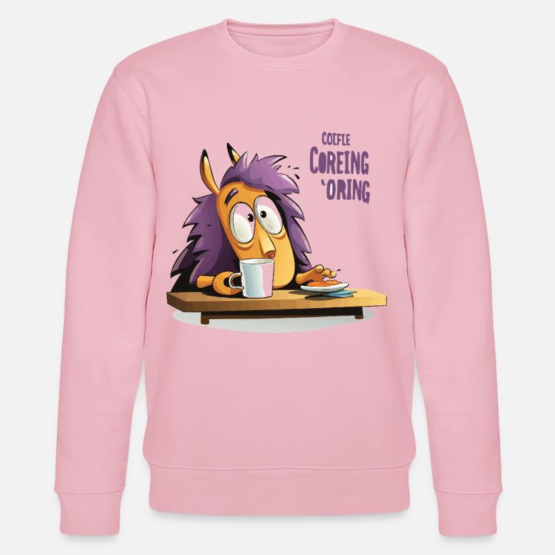 Kaffee Igel am Morgen - Stanley/Stella Unisex Bio-Sweatshirt CHANGER  - Hellrosa