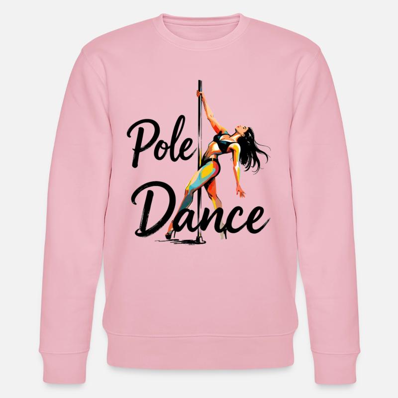 Pole Dance Pole Dancer Aesthetic Gift - Stanley/Stella CHANGER Unisex Organic Sweatshirt - cotton pink