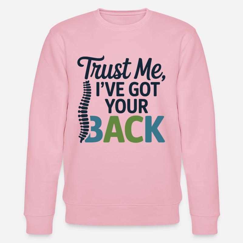Licensed DC Professional Spinal Alignment  - Stanley/Stella CHANGER Unisex Organic Sweatshirt - cotton pink