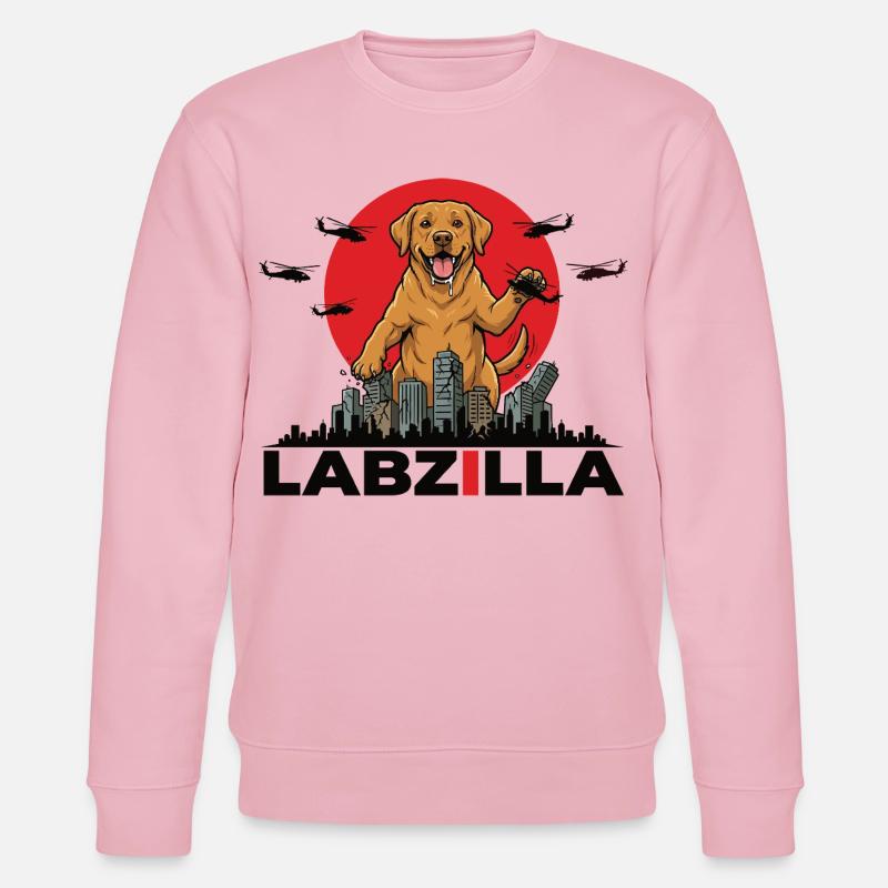 Labzilla – Der ultimative Riesen-Hund - Stanley/Stella Unisex Bio-Sweatshirt CHANGER  - Hellrosa