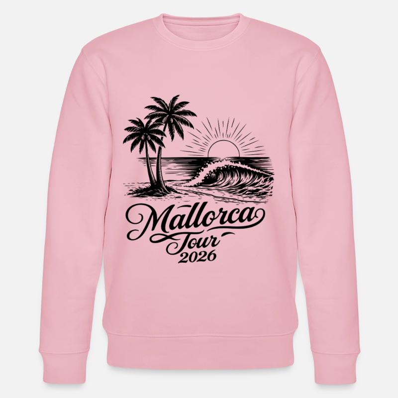 Mallorca Tour 2026 - Stanley/Stella Unisex Bio-Sweatshirt CHANGER  - Hellrosa