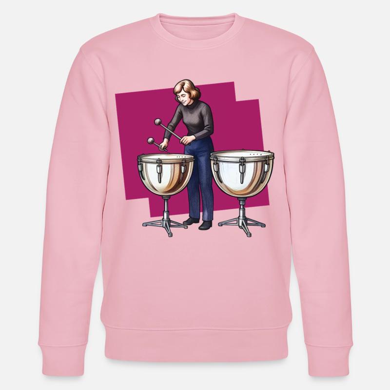 SCHLAGZEUGER #2 – Klang & Bild - Stanley/Stella Unisex Bio-Sweatshirt CHANGER  - Hellrosa