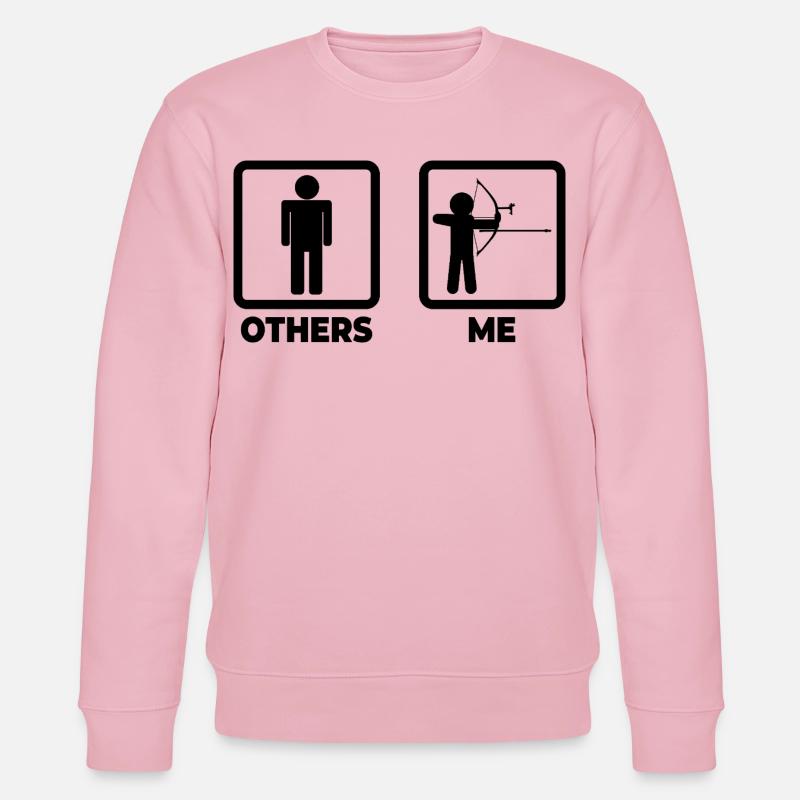 Funny archer - Stanley/Stella CHANGER Unisex Organic Sweatshirt - cotton pink