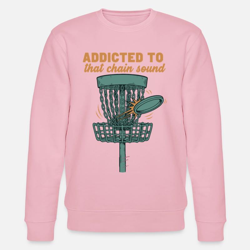 Süchtig nach diesem Kettensound-Discgolf-Korb - Stanley/Stella Unisex Bio-Sweatshirt CHANGER  - Hellrosa