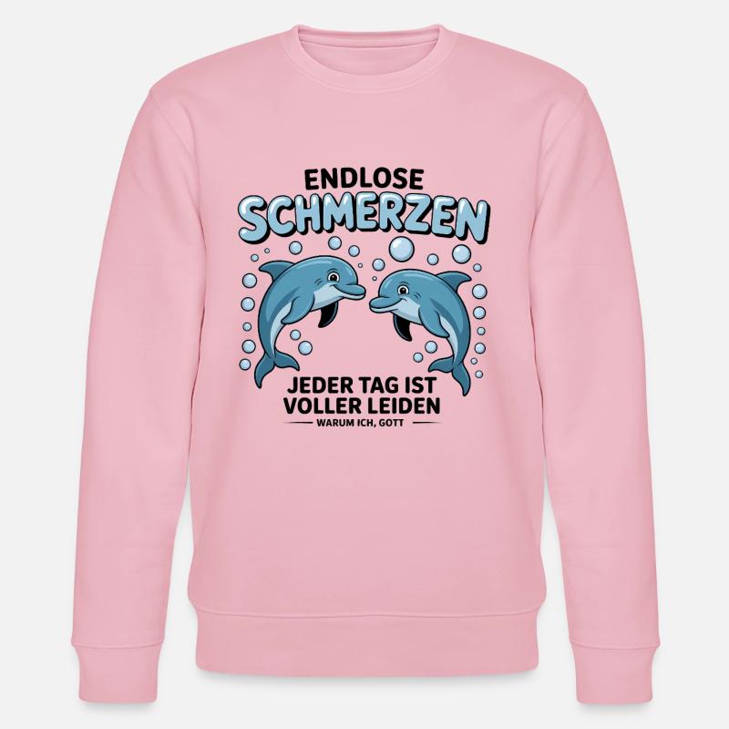 Douleurs sans fin - Mèmes allemands drôles - Sweat bio CHANGER Stanley/Stella Unisexe - rose pâle