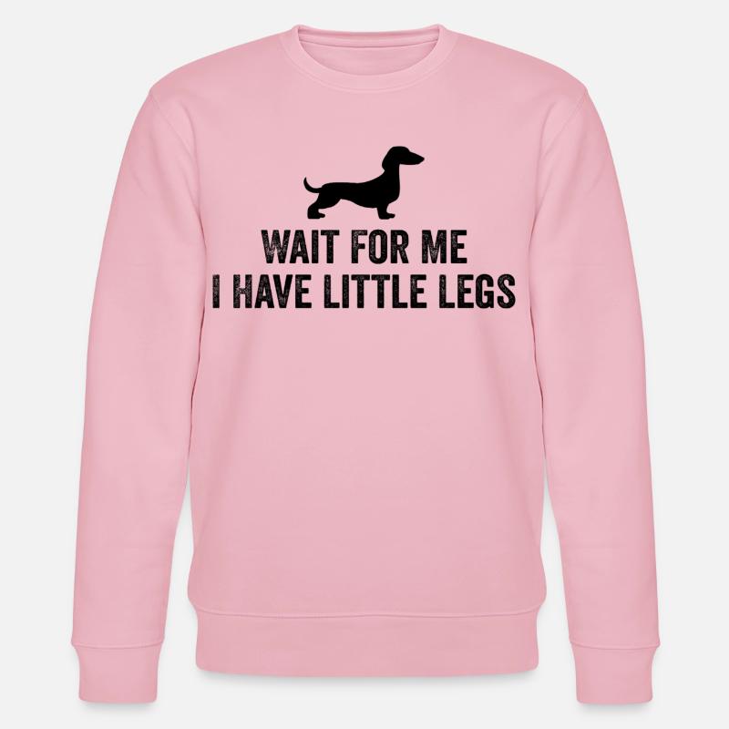 Bester Dackel Mama Papa Hundebesitzer Geschenk - Stanley/Stella Unisex Bio-Sweatshirt CHANGER  - Hellrosa