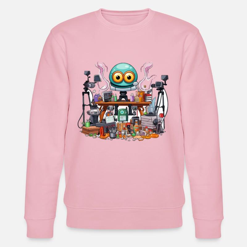 Creative Gadget Workshop Alien - Stanley/Stella CHANGER Unisex Organic Sweatshirt - cotton pink