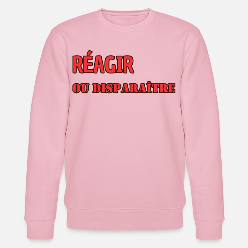 Reagieren oder verschwinden - Stanley/Stella Unisex Bio-Sweatshirt CHANGER  - Hellrosa