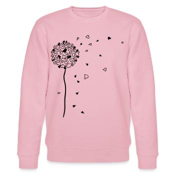 bella AMORElia - Das Original by heavenlygoods - Stanley/Stella Unisex Bio-Sweatshirt CHANGER  - Hellrosa - Vorne - Jaron (178cm) & Liana (172cm)