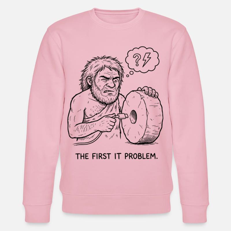 The First IT Problem - Stanley/Stella Unisex Bio-Sweatshirt CHANGER  - Hellrosa