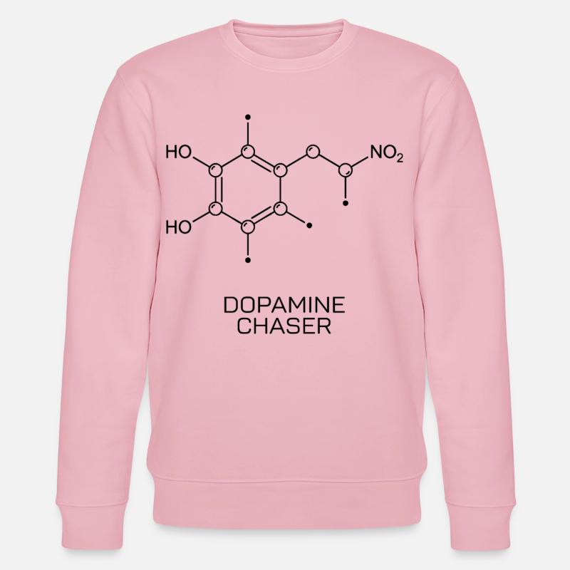 Dopamine Chaser Molekül - Stanley/Stella Unisex Bio-Sweatshirt CHANGER  - Hellrosa