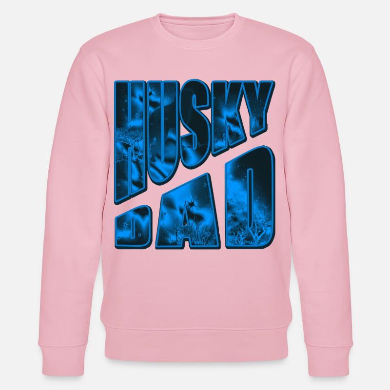 Husky Bad Neon Eisdesign - Stanley/Stella Unisex Bio-Sweatshirt CHANGER  - Hellrosa