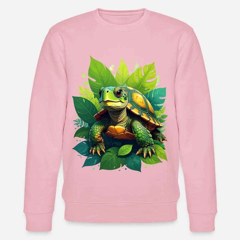 Schildkröte - Stanley/Stella Unisex Bio-Sweatshirt CHANGER  - Hellrosa