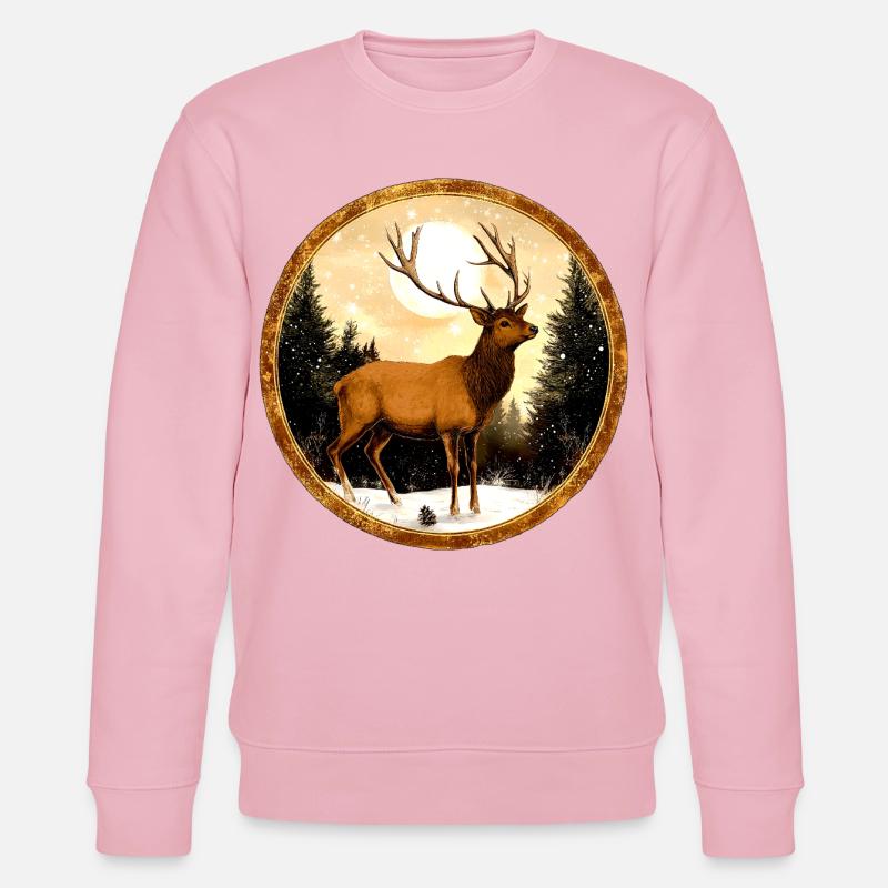 Hirsche Style - Stanley/Stella Unisex Bio-Sweatshirt CHANGER  - Hellrosa