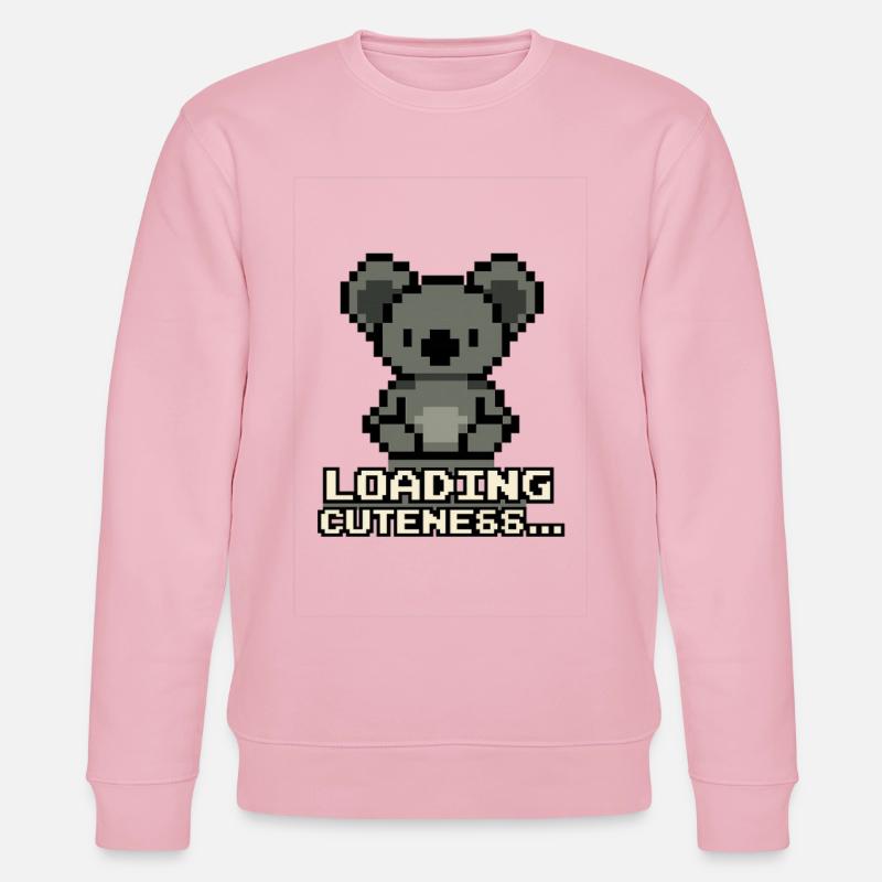 Pixelkoala Loading Cuteness - Stanley/Stella Unisex Bio-Sweatshirt CHANGER  - Hellrosa