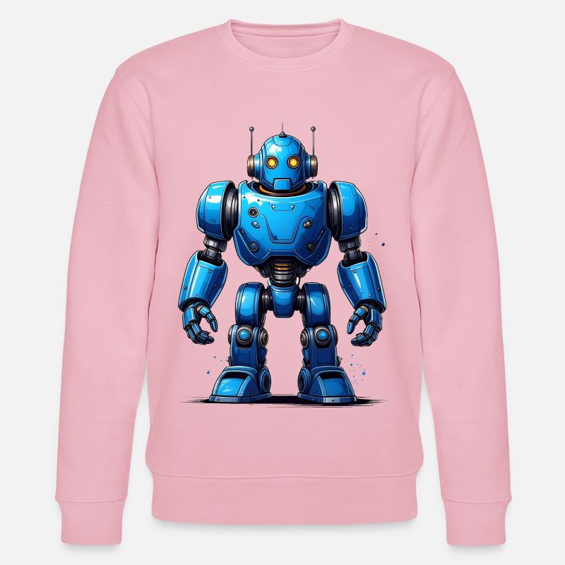 Blauer Roboter - Stanley/Stella Unisex Bio-Sweatshirt CHANGER  - Hellrosa