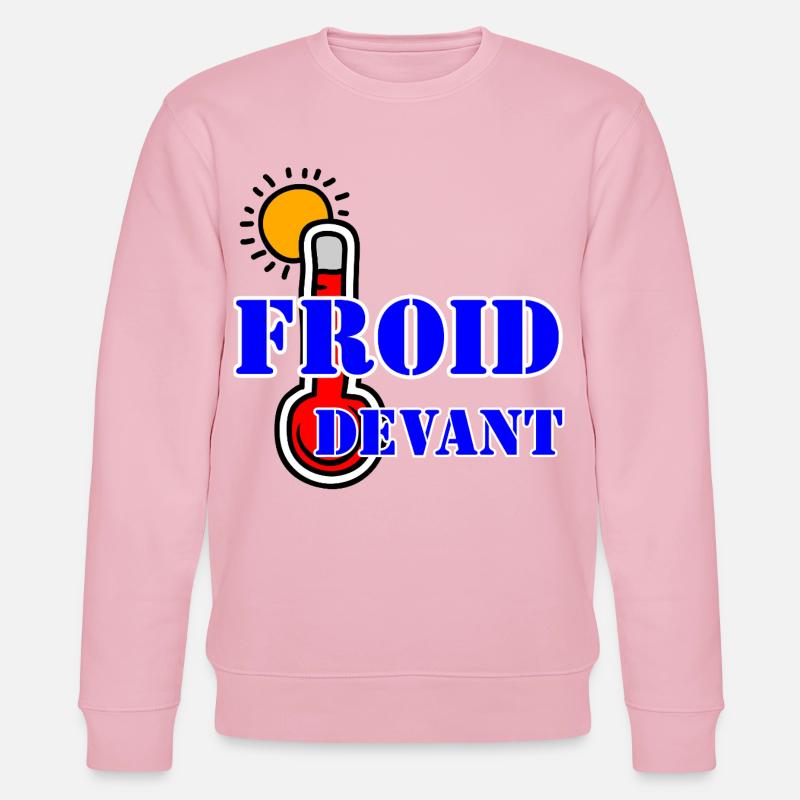 FROID DEVANT. - Sweat bio CHANGER Stanley/Stella Unisexe - rose pâle