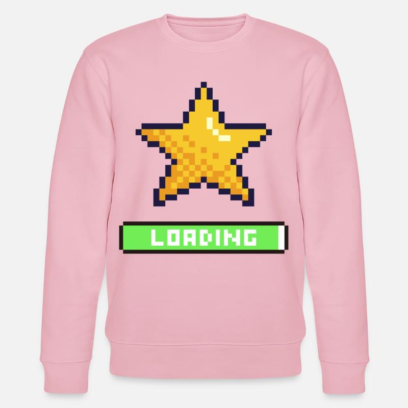 loading pixel étoile - Sweat bio CHANGER Stanley/Stella Unisexe - rose pâle