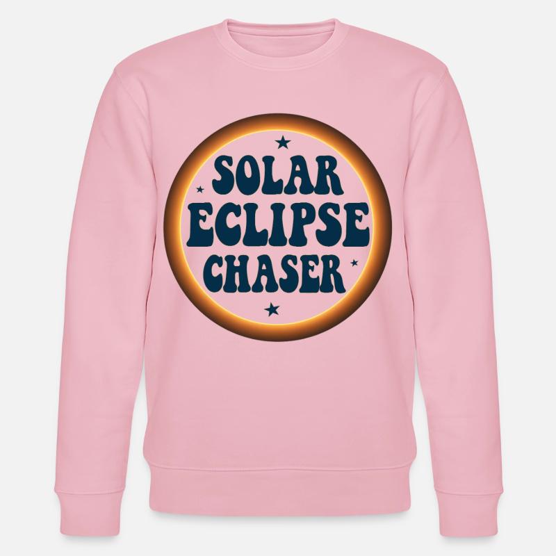 Solar eclipse chaser - Stanley/Stella CHANGER Unisex Organic Sweatshirt - cotton pink