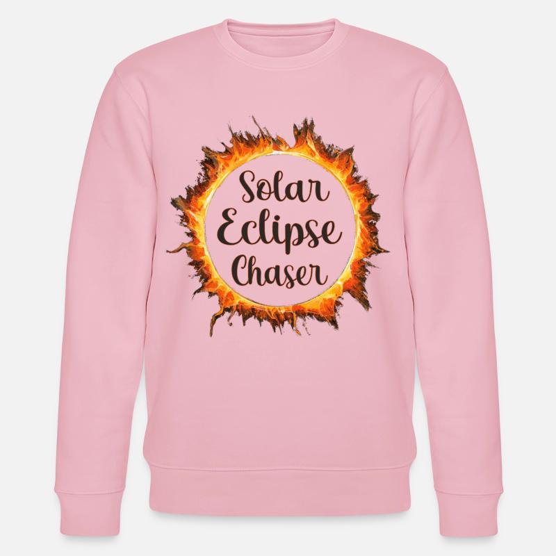 Solar eclipse chaser - Stanley/Stella Unisex Bio-Sweatshirt CHANGER  - Hellrosa