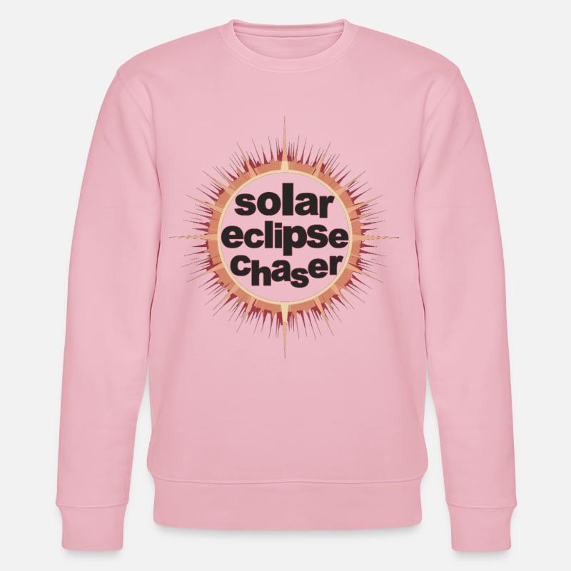 Solar eclipse chaser - Stanley/Stella CHANGER Unisex Organic Sweatshirt - cotton pink