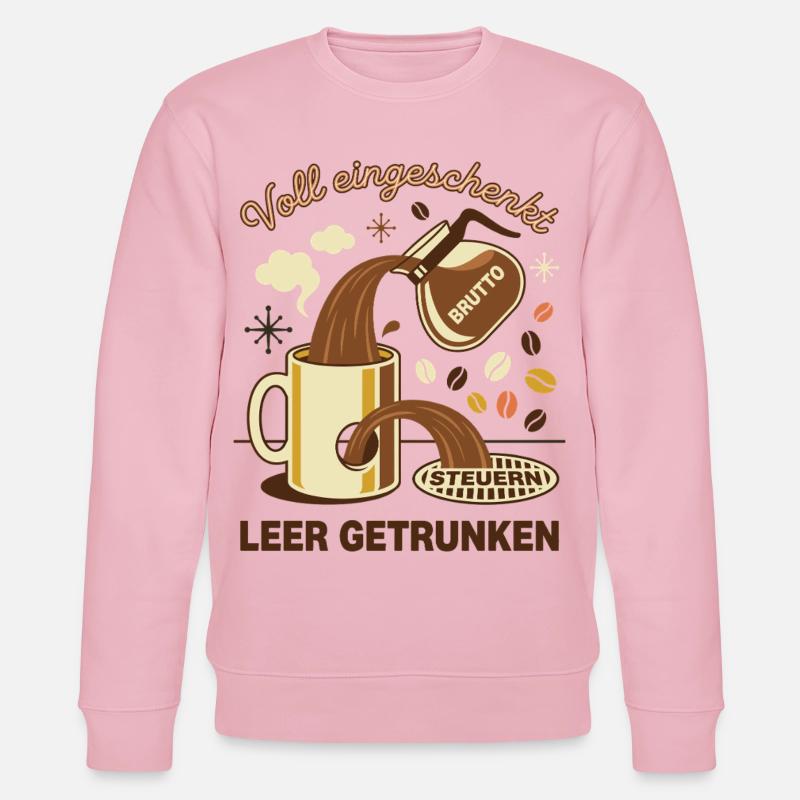 Voll Eingeschenkt Netto - Stanley/Stella Unisex Bio-Sweatshirt CHANGER  - Hellrosa