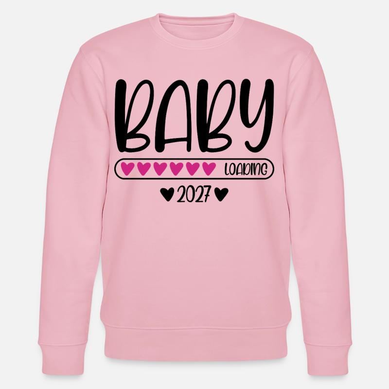 Baby 2027 loading - Stanley/Stella Unisex Bio-Sweatshirt CHANGER  - Hellrosa