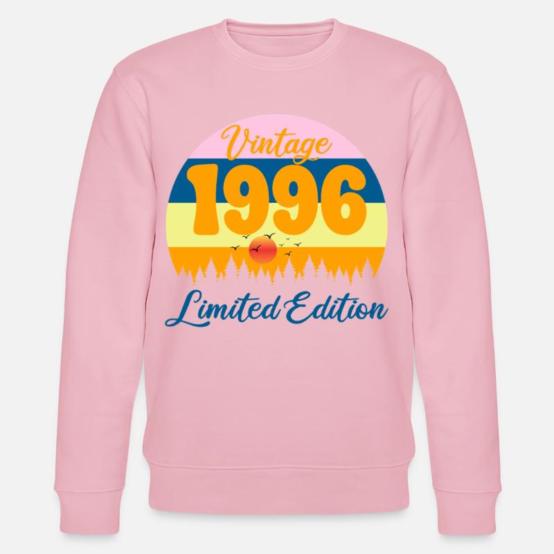 30-jähriges Jubiläumsgeschenk 1996 Jubiläum - Stanley/Stella Unisex Bio-Sweatshirt CHANGER  - Hellrosa