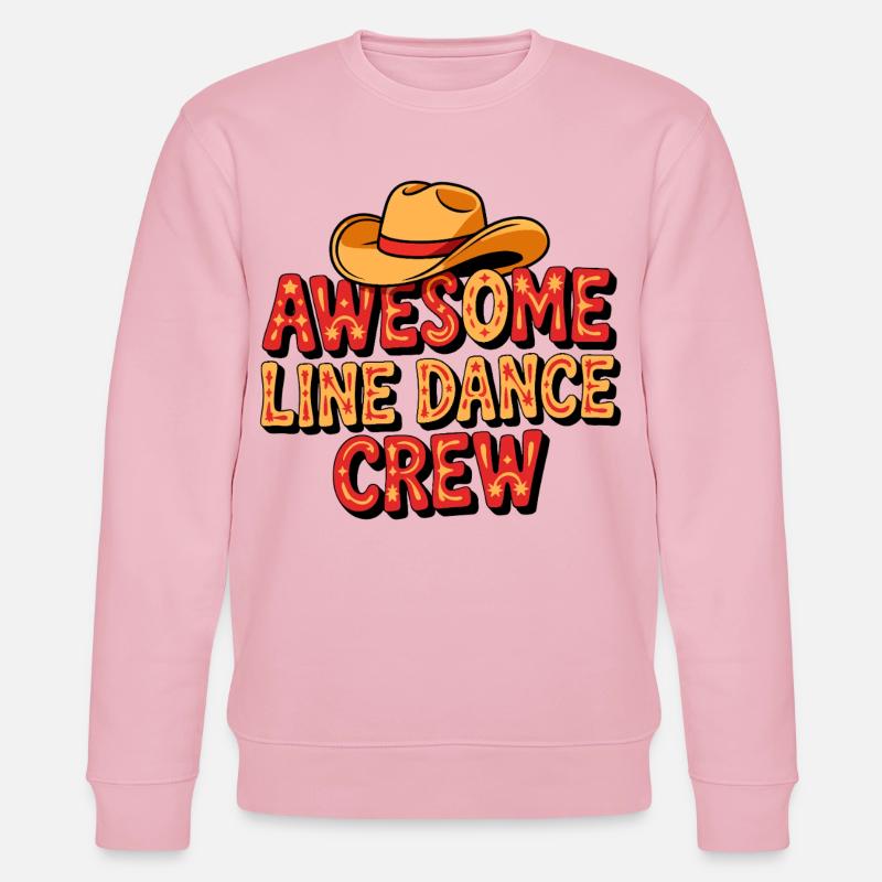 Awesome Line Dance Crew - Stanley/Stella Unisex Bio-Sweatshirt CHANGER  - Hellrosa