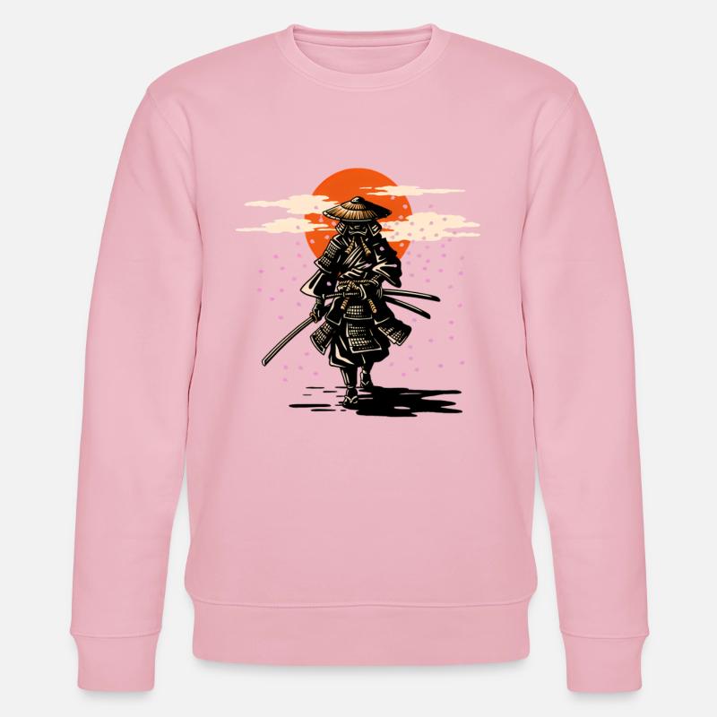 Samurai Sun und Sakura - Stanley/Stella Unisex Bio-Sweatshirt CHANGER  - Hellrosa
