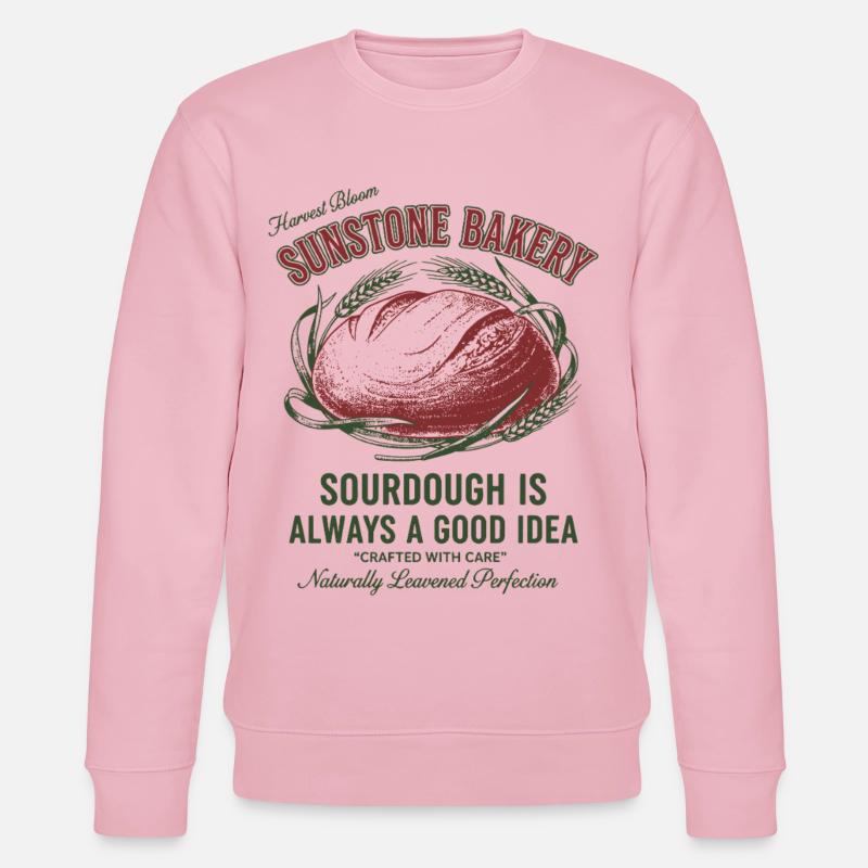 Sourdough Bread Baking Baker Sunstone Bakery - Stanley/Stella CHANGER Unisex Organic Sweatshirt - cotton pink
