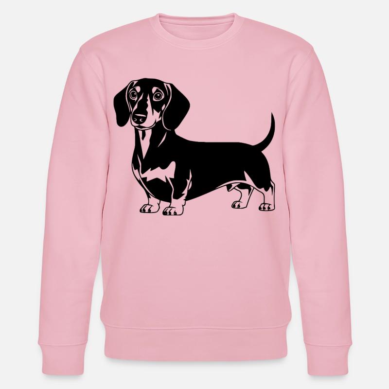 Dackel - Stanley/Stella Unisex Bio-Sweatshirt CHANGER  - Hellrosa