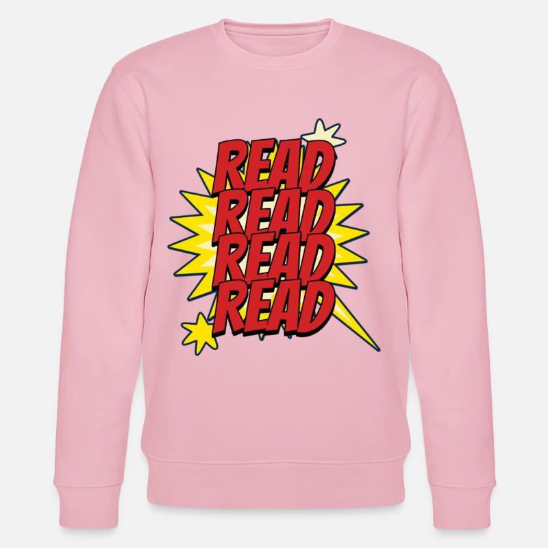 Lire Design - Look Super-héros de comics - Sweat bio CHANGER Stanley/Stella Unisexe - rose pâle