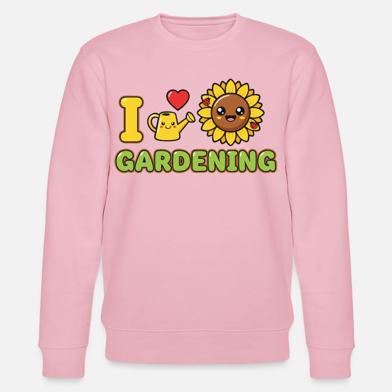 Garten Gärtner Sonnenblume - Stanley/Stella Unisex Bio-Sweatshirt CHANGER  - Hellrosa