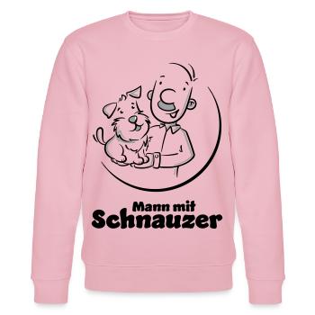 Mann mit Schnauzer (Oberlippenbart) - Stanley/Stella Unisex Bio-Sweatshirt CHANGER  - Hellrosa - Vorne - Jaron (178cm) & Liana (172cm)