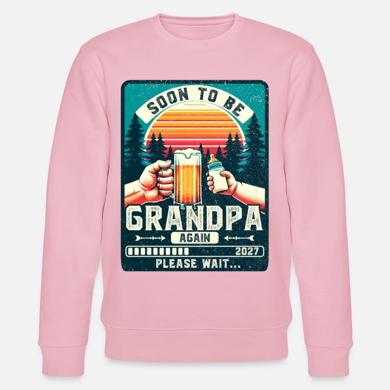 Werdender Opa loading zukünftiger Großvater 2027 - Stanley/Stella Unisex Bio-Sweatshirt CHANGER  - Hellrosa