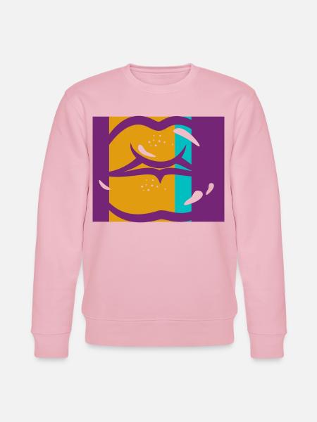 Welle abstrakter Farben - Stanley/Stella Unisex Bio-Sweatshirt CHANGER  - Hellrosa