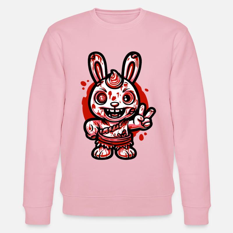 Bluthasengrinsen - Stanley/Stella Unisex Bio-Sweatshirt CHANGER  - Hellrosa