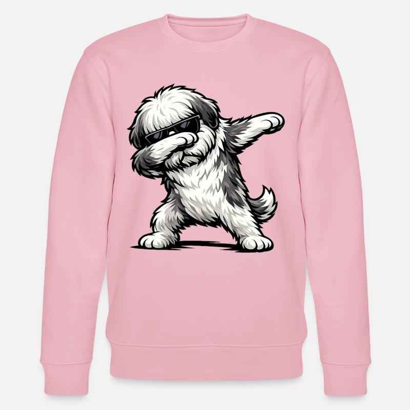 Dabbing Bobtail - Stanley/Stella Unisex Bio-Sweatshirt CHANGER  - Hellrosa