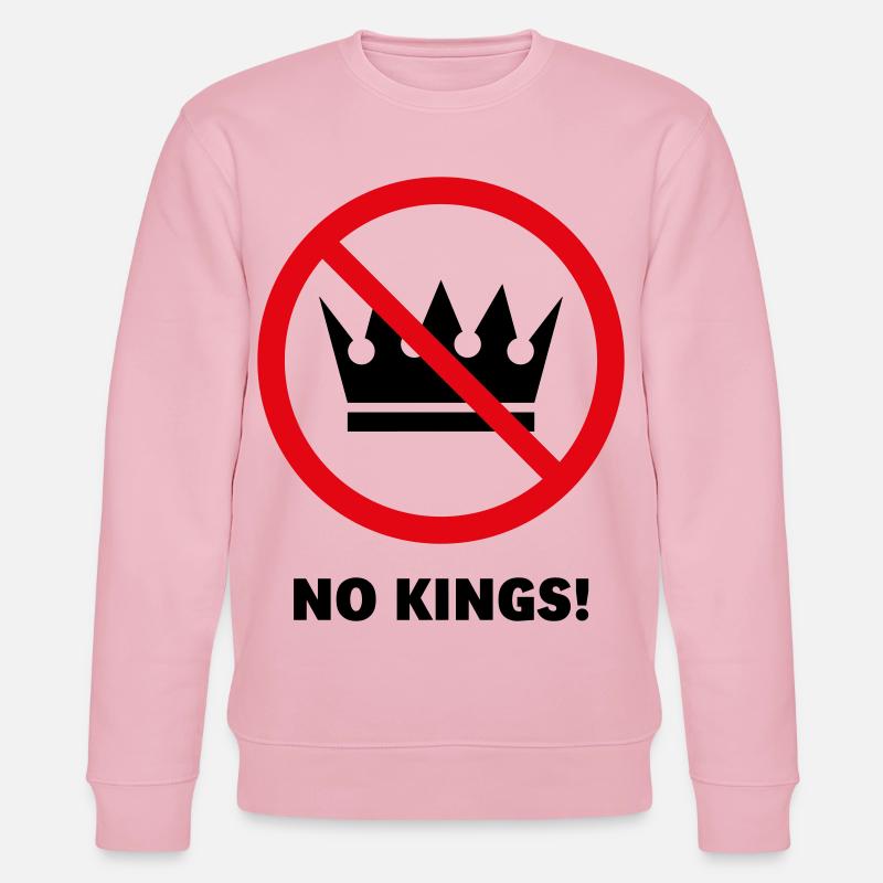 Keine Könige! (Protestdesign / POS 2C) - Stanley/Stella Unisex Bio-Sweatshirt CHANGER  - Hellrosa