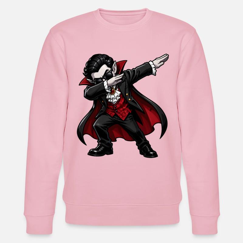 Dabbing Vampir - Stanley/Stella Unisex Bio-Sweatshirt CHANGER - Hellrosa