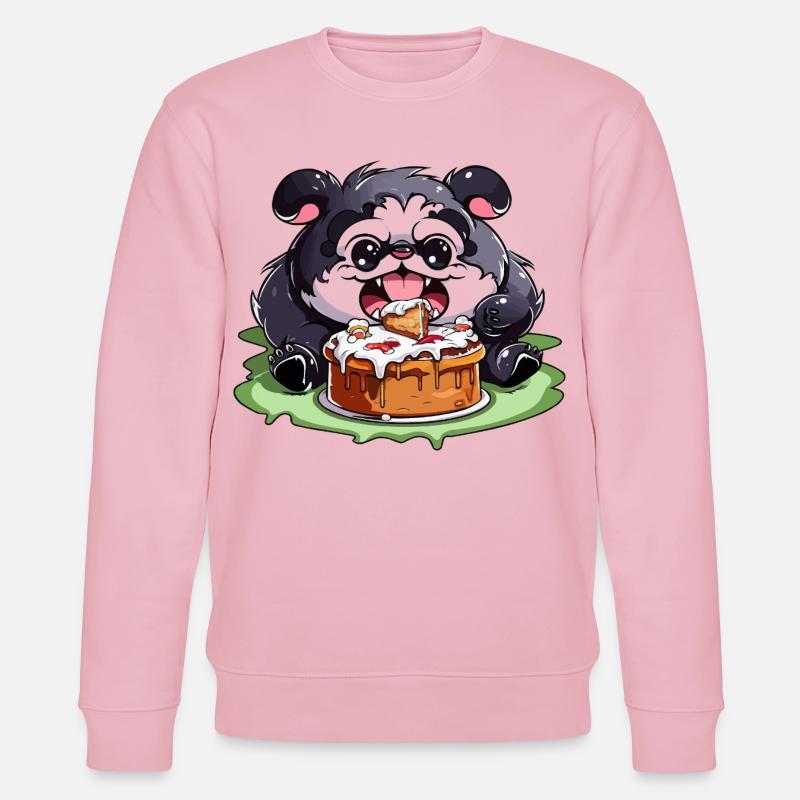 Carlin au gâteau Dessin animé - Sweat bio CHANGER Stanley/Stella Unisexe - rose pâle