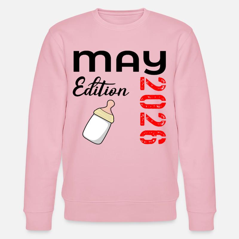 Geburt des Babys Mai 2026 - Stanley/Stella Unisex Bio-Sweatshirt CHANGER  - Hellrosa