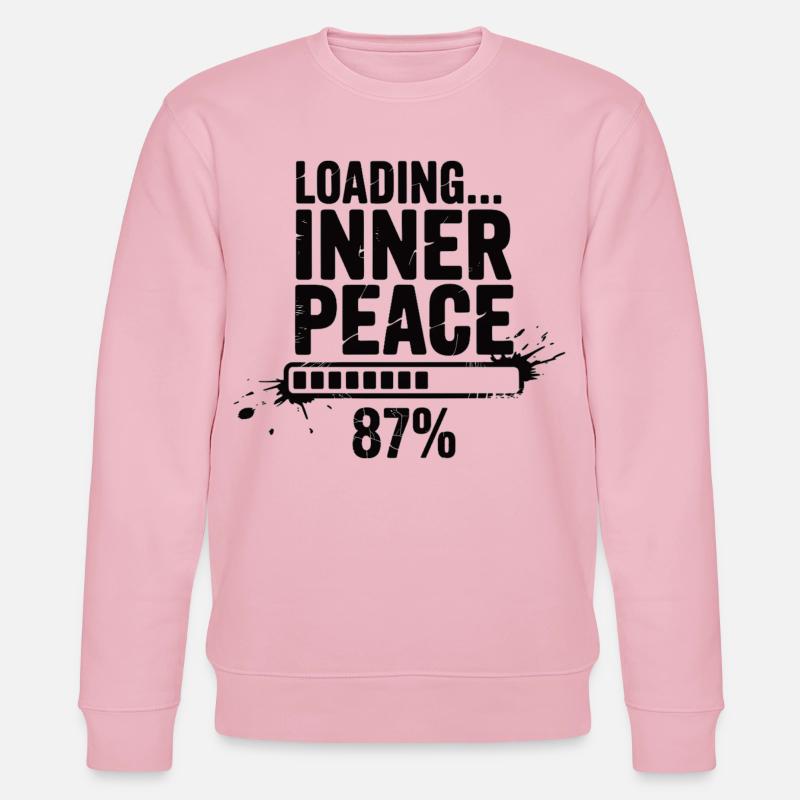 Loading Inner Peace - Sarcasm Stress Shirt - Stanley/Stella CHANGER Unisex Organic Sweatshirt - cotton pink