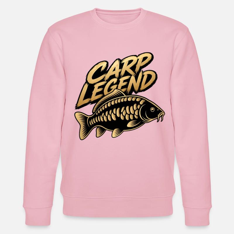 Conception de pêcheur Carp Legend - Sweat bio CHANGER Stanley/Stella Unisexe - rose pâle
