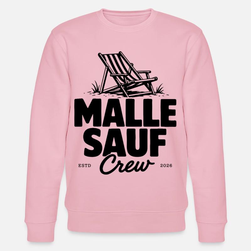 Malle Sauf Crew 2026 - Stanley/Stella Unisex Bio-Sweatshirt CHANGER - Hellrosa