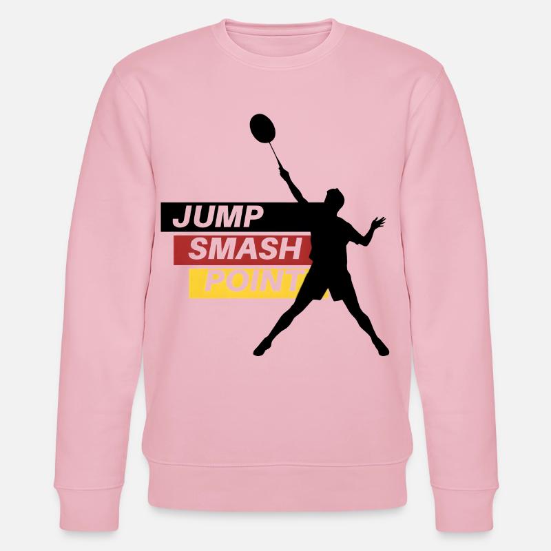 Point de smash de saut - Sweat bio CHANGER Stanley/Stella Unisexe - rose pâle